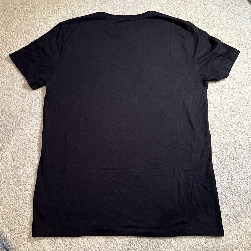 Lot of 2 Men's Short Sleeve Tee Black -Old Navy Dark Grey -Public Opinion Sz Med - Picture 5 of 7